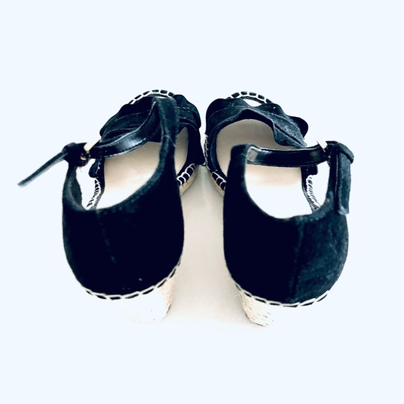 NWOT Marc Fisher Ruffle KICKOFF ESPADRILLE WEDGE SANDAL - Picture 4 of 6